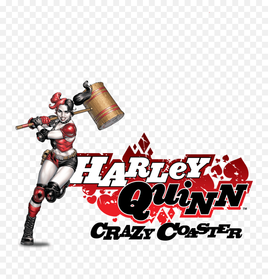Six Flags Discovery Kingdom - Harley Quinn Crazy Coaster Transparent Harley Quinn Logo Emoji,Harley Quinn Emoji