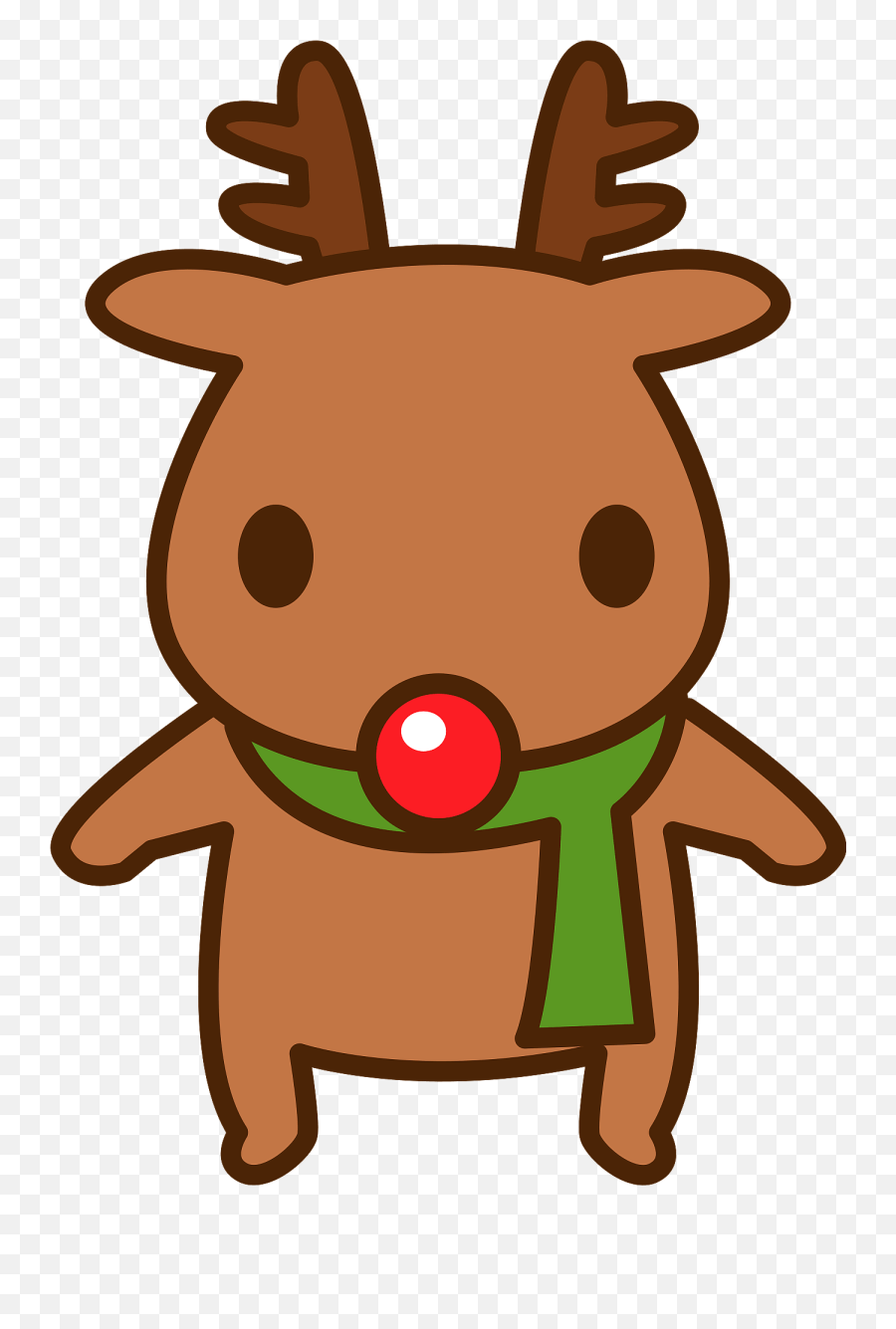 Red Nose Reindeer Clipart Free Download Transparent Png - Reindeer Christmas Clip Art Public Domain Emoji,Rudolph Emoji