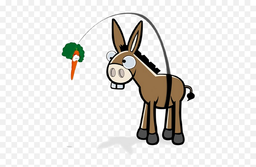 This Is Extrinsic Motivation - Carrot And Stick Png Clipart Ass And The Carrot Emoji,Motivation Emoji