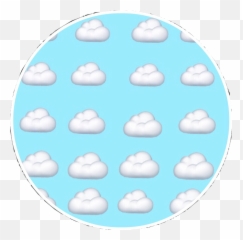 Clouds Circle Emoji Cloudemoji Sticker By Rubie0925 - Soft,Emoji Circle