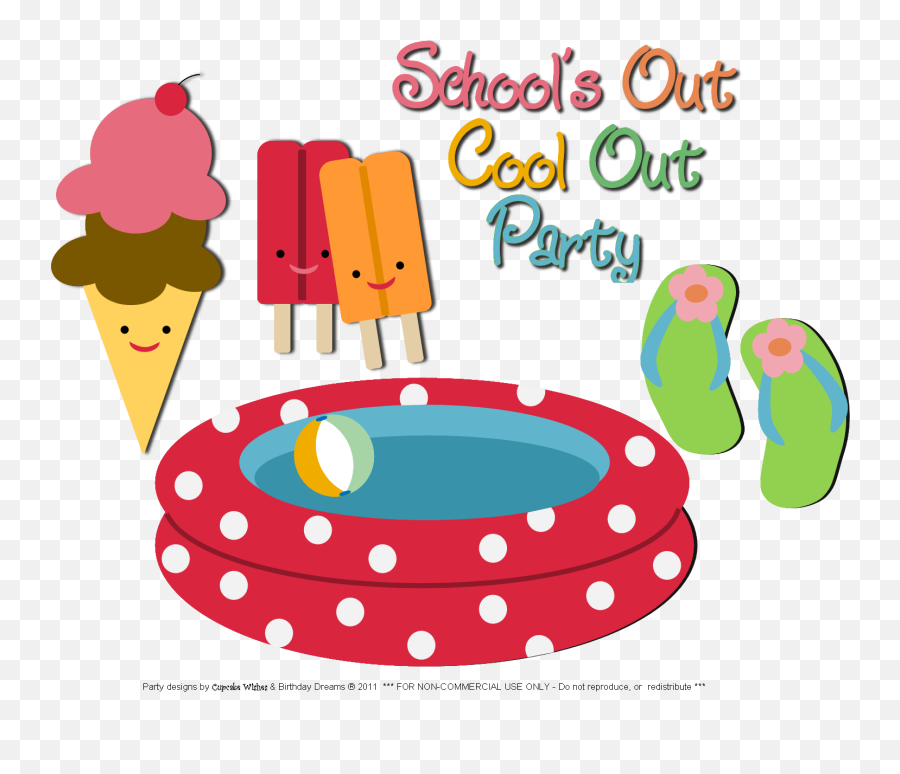 July Clipart Pool Party July Pool - Summer Pool Party Clip Art Emoji,Emoji Pool Party