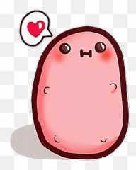 Love Tumblr Clipart - Patata Kawaii Emoji,Melting Heart Emoji