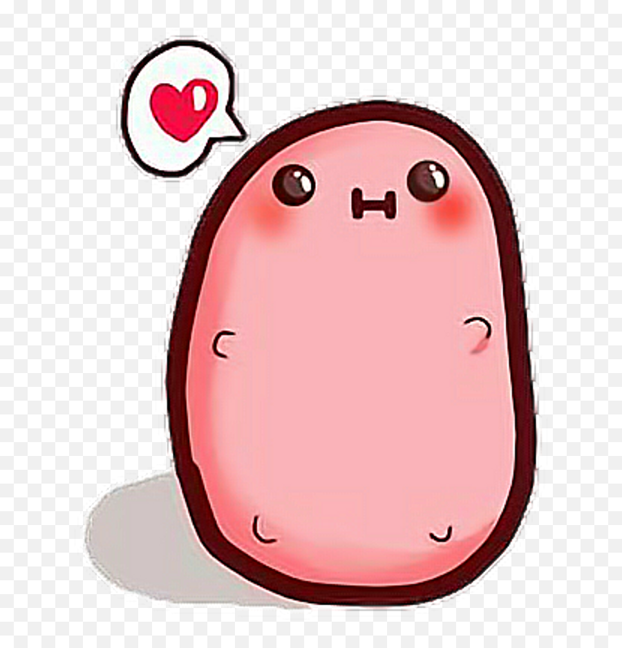 Love Tumblr Clipart - Patata Kawaii Emoji,Melting Heart Emoji