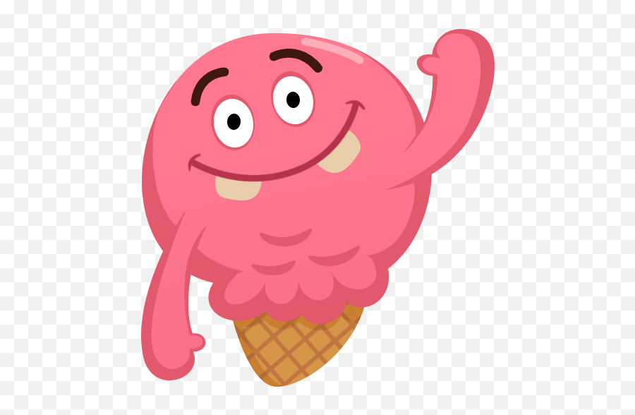 Pinky Ice Emoji,Ice Cream Emoticons