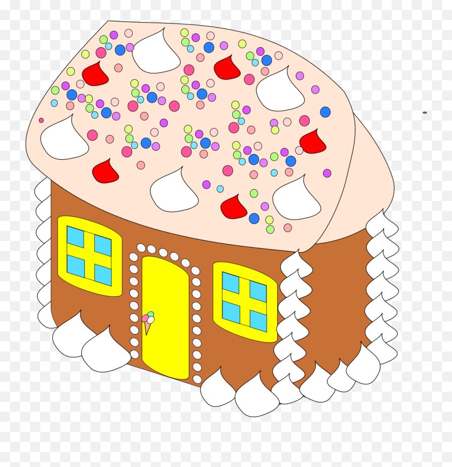 Sweet House - Cartoon Gingerbread House Hansel And Gretel House Emoji,Candy Cane Emoji