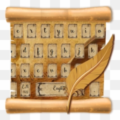 Calligraphy Keyboard Ink Pen - Wood Emoji,Ink Pen Emoji