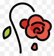 Emoji - Clip Art,Wilted Rose Emoji