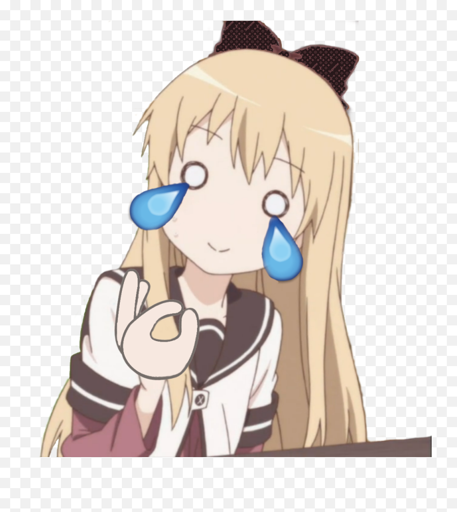 Anime Meme - Cartoon Emoji,Kappa Face Emoji