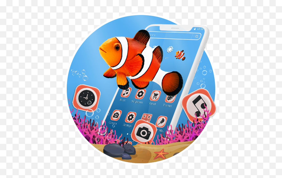 Orange Clownfish Theme - Clownfish Emoji,Clown Fish Emoji