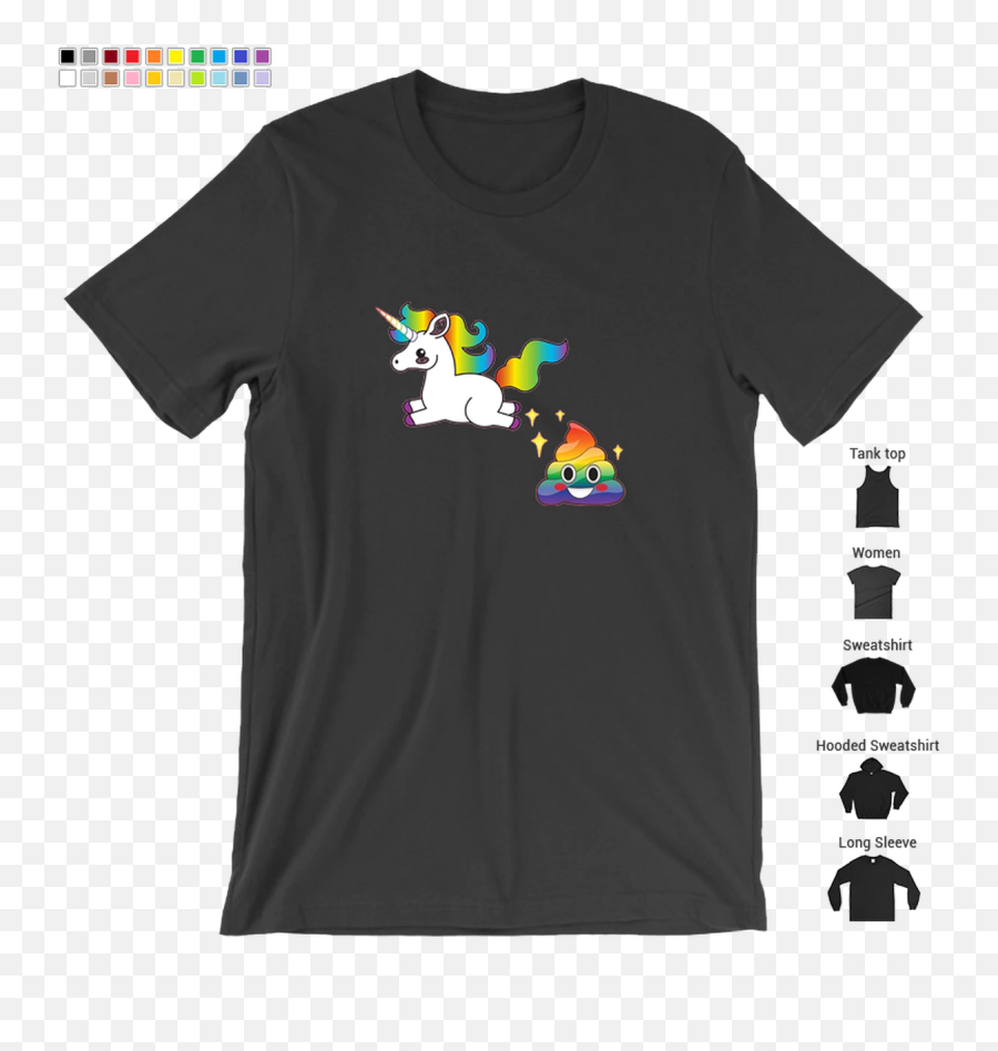 Unicorn Rainbow Poop Funny Cute Emoji Gold Star Kawaii Shirt - Graphic Design,Kawaii Emoji