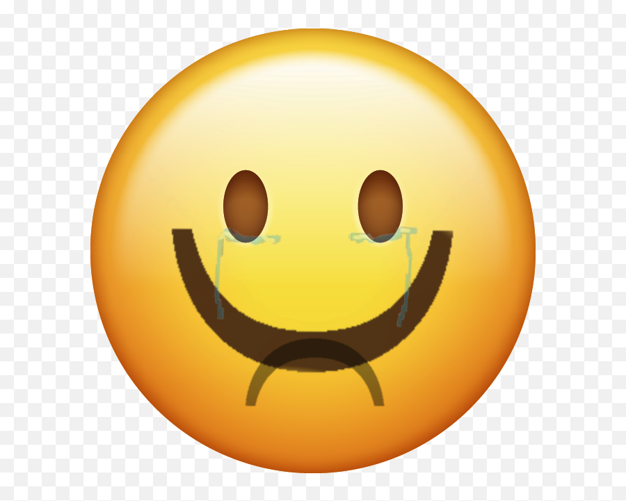 Smile Emoji Face Yellow Tear Sad Grey Emoji Cry Smiley - Crying Inside Smiling Outside,Emoji Cry