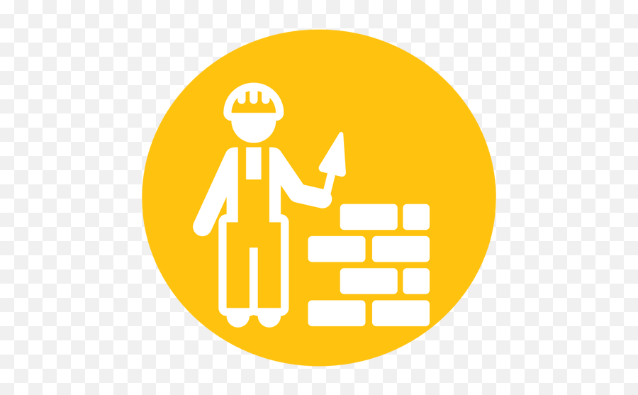 Pittogramma Giallo Del Muratore - Construction Icon Emoji,Emoticon Database