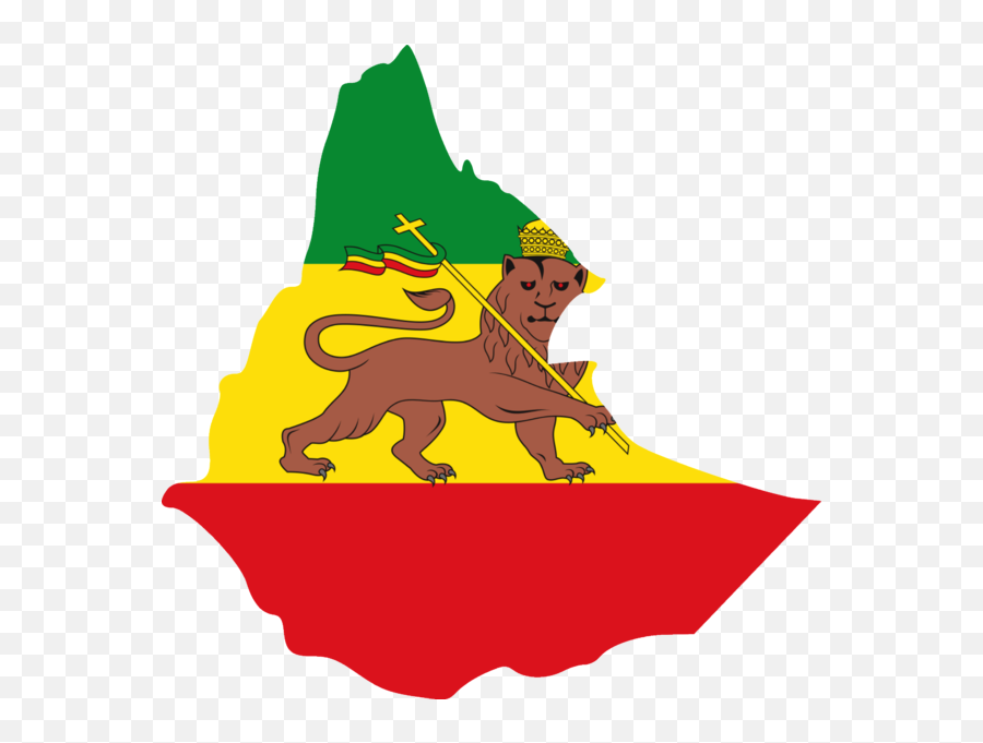 Flag Map Of Ethiopian Empire - Ethiopia Flag Map Png Emoji,Rasta Flag Emoji