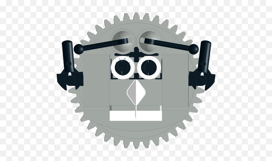 Simple Technic Gear Emoji From Bricklink Studio - Wltoys 12402 0220,Crooked Face Emoji