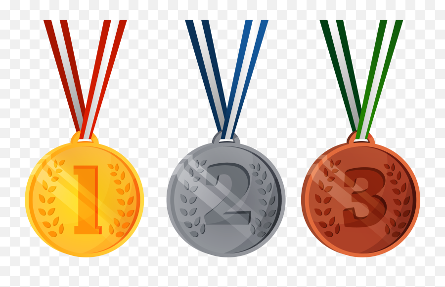 Medals Clipart Many Medal - Trophy 1 2 3 Png Emoji,Gold Medal Emoji