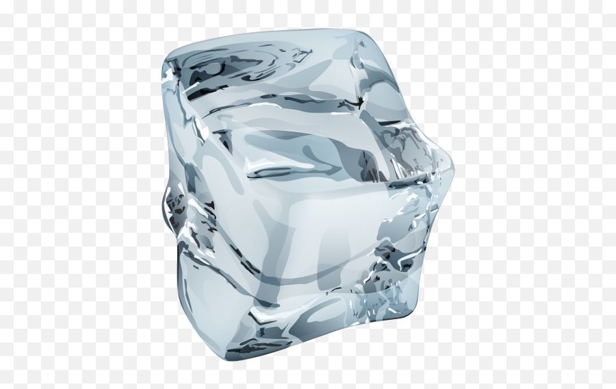 Ice Cube Clip Art - Single Ice Cube Png Emoji,Ice Cube Emoji