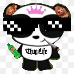 Thug Panda Life - Mlg Baby Yoda Emoji