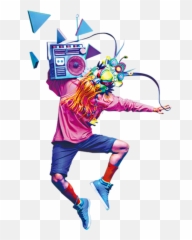 Streetdance Breakdancing Dancing Dance People Music Man - Png Hipster Emoji