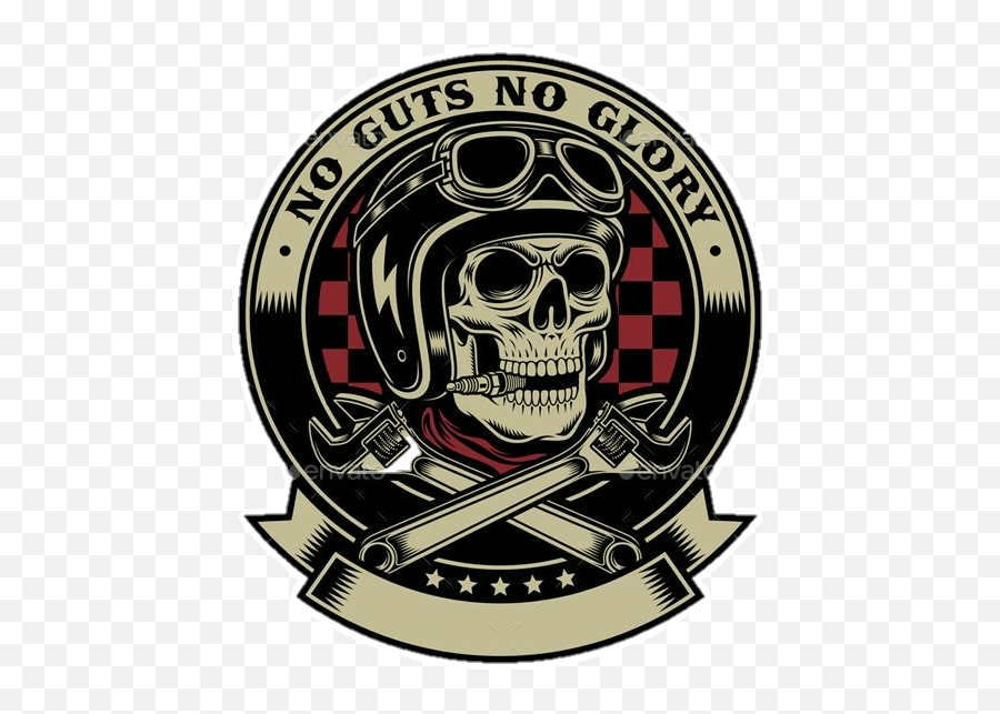 Harleydavidson Harley Motorcycle Biker Chick - Vintage Biker Skull With Crossed Monkey Wrenches Emblem Emoji,Biker Emoji