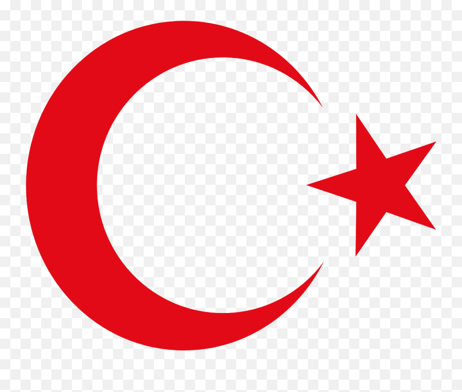 Turkish Ottoman Turkey Flag Star - Turkey Flag Png Emoji,Turkish Flag Emoji