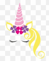 Unicorn Crown Flower - Transparent Head Png Emoji