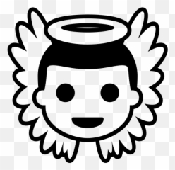 Emojione Bw 1f47c - Bracelet Emoji,Kodak Black Emoji