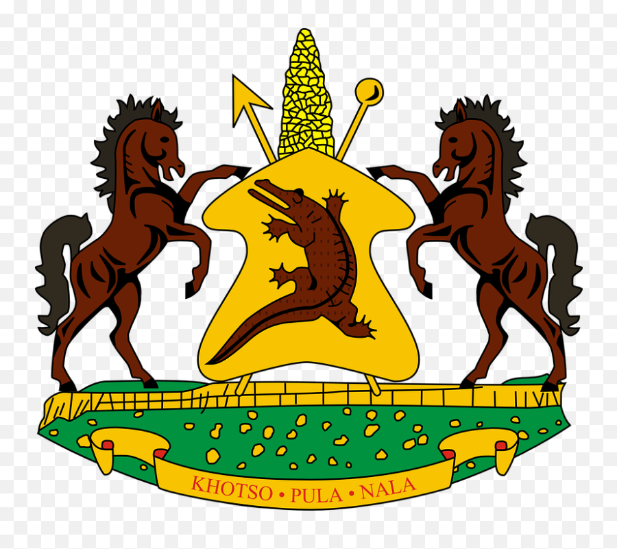 Alligator Crocodile Illustrations - Coat Of Arms Of Lesotho Emoji,Flag Horse Dance Music Emoji
