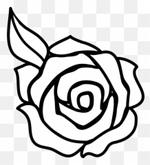 13381 Rose Free Clipart - Black And White Outlines Emoji,Wilted Rose Emoji