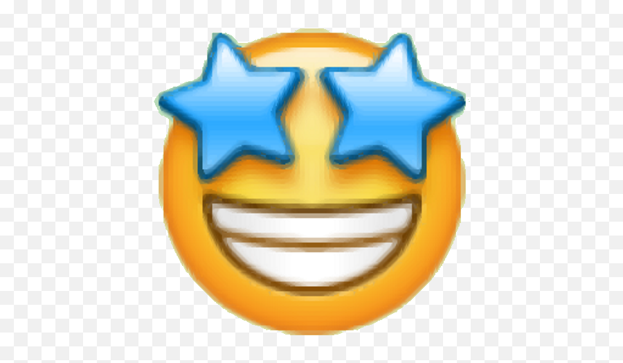Big Wa Emoji 02 - Whatsapp Emoji Star Eyes,Big Orange Emojis