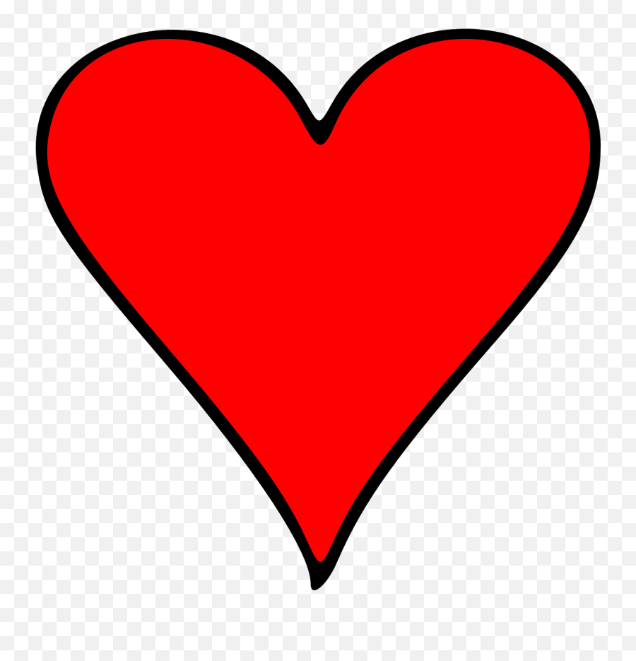 Red Heart Emoji Png - Heart Clip Art,Love Emoji Png