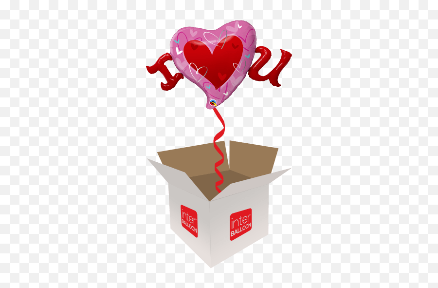 Valentines Day Helium Balloons - Transparent 2nd Birthday Ballon Emoji,Huge Heart Emoji