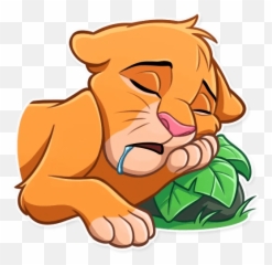 Simbasleep - Discord Emoji All Simba Telegram Stickers,Sleeping Emoji