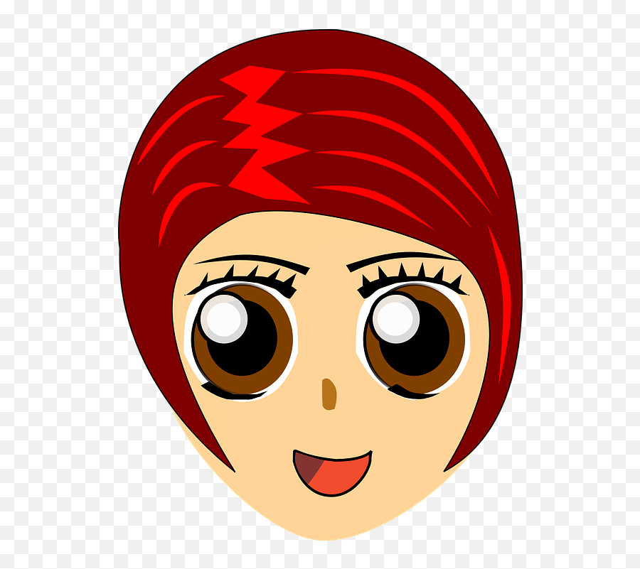 Free Crazy Funny Vectors - Cartoon Girl With Blue Eye Emoji,Trump Emoji