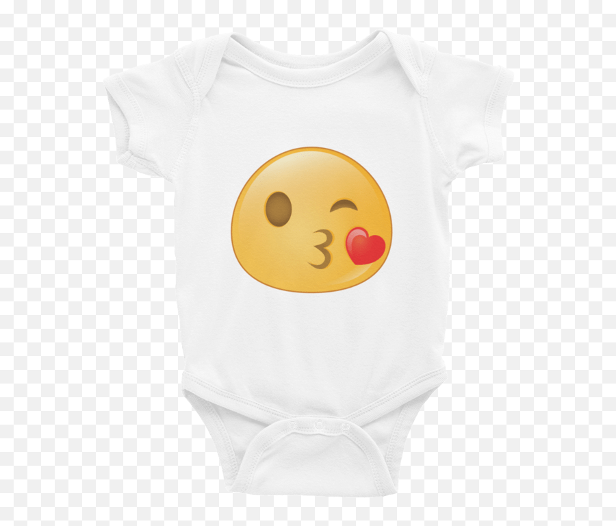 Download Expressive Blowing Kiss Emoji Baby Onesie My Wear - Smiley,Blowing Kiss Emoji