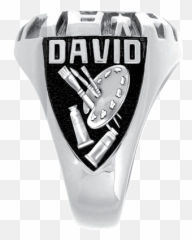 Menu0027s High School Class Ring by ArtCarved 1 StoneZales - Titanium Emoji