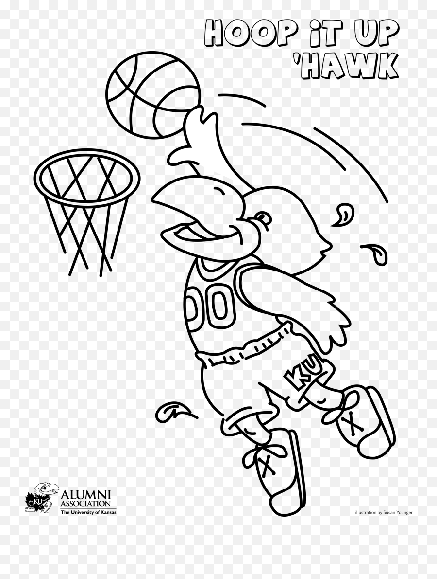 Free Ku Coloring Pages Download Free - Shoot Basketball Emoji,Ku Jayhawk Emoji
