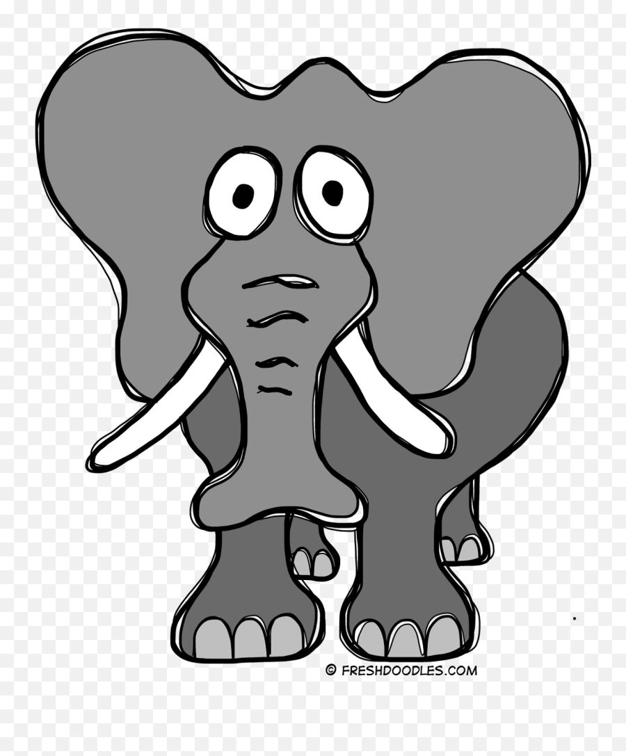 Worldu0027s Best Wallpapers Elephant Black And White Clip Art - Cartoon Pictures Of An Elephant For Kids Emoji,Elephant Emoji