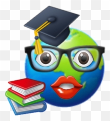 Étudiante Élève Students Sticker - Square Academic Cap Emoji
