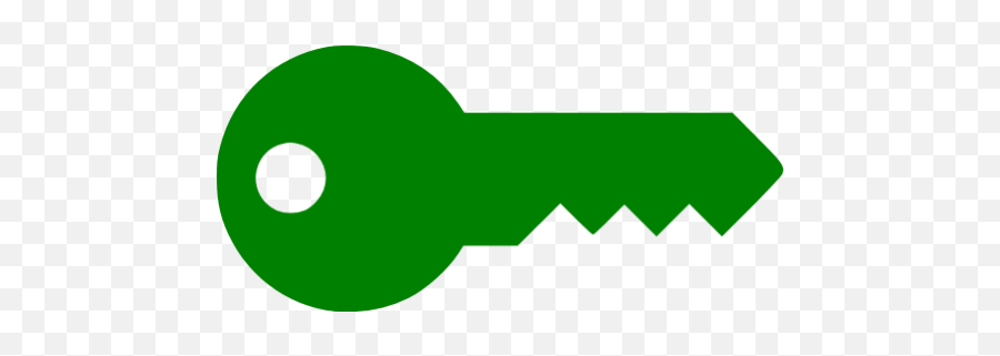 Green Key Icon - Free Green Key Icons Green Key Transparent Background Emoji,Key Emoticon