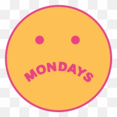 Monday Smiley Sticker Nicole Goldfarb - Circle Emoji,Monday Emoji