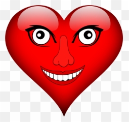 Heart Eyes Laugh Red Diabolical - Coração Com Olho Png Emoji,Blue Heart Emoji