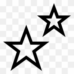 Png File - Outline Image Of Star Emoji,Moon And Stars Emoji