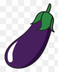 Eggplant Emoji Png - Cartoon Transparent Background
