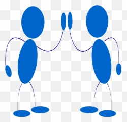 Bluemen Clap - Hi 5 Clip Art Emoji