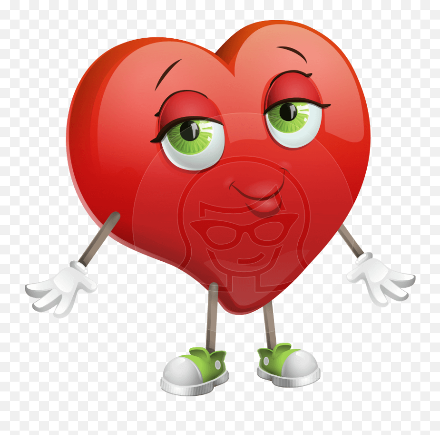 Heart Character Animator Puppet - Animated Heart Cartoon Emoji,Nazar Emoji