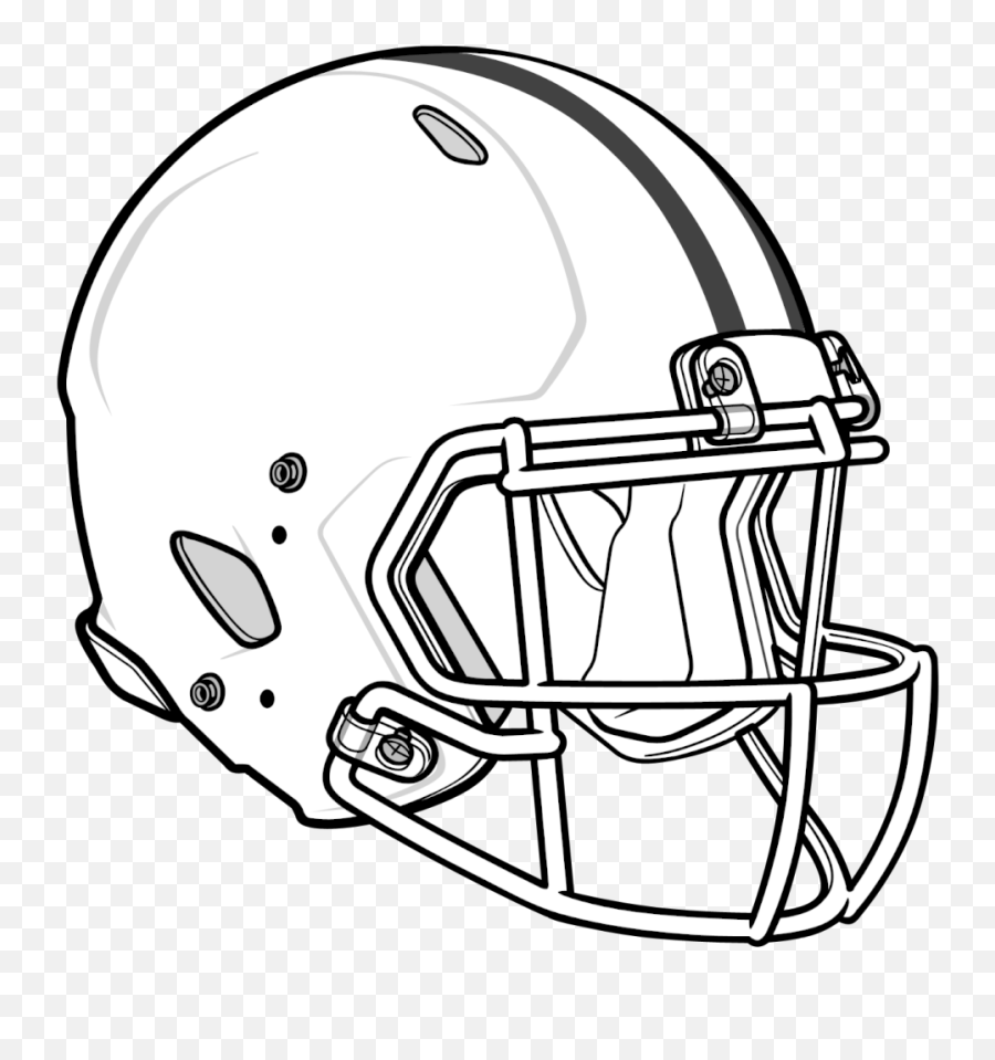 Football Helmet Clip Art Image - Football Helmet Coloring Page Emoji,Football Helmet Emoji