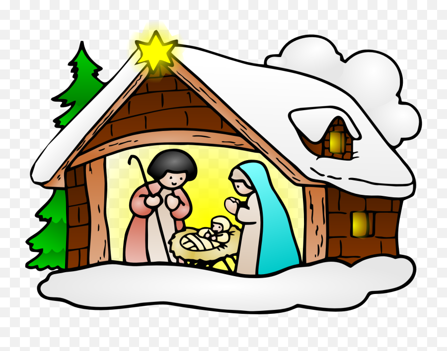 Hd Clip Clipart Christmas Religious - Clipart Religious Christmas Emoji,Nativity Emoji
