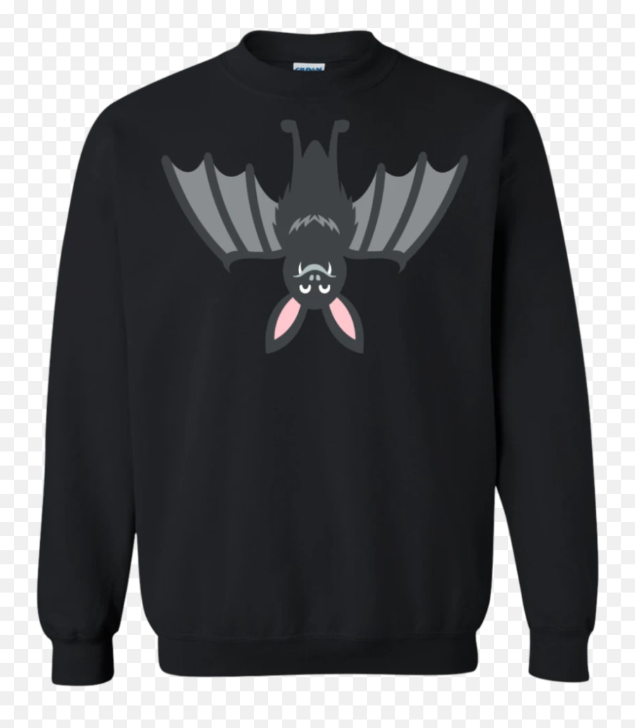 Upside Down Bat Emoji Sweatshirt - Friends Ugly Christmas Sweaters,Upside Smile Emoji