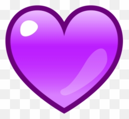 Free Png Images - Purple Heart Transparent Emoji