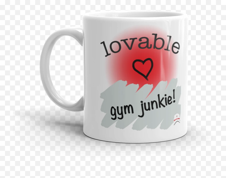 Gym Coffee Mug - Coffee Cup Emoji,Coffee And Heart Emoji